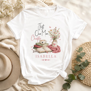 Camiseta Acuarela Un Capítulo Más Lector Floral 