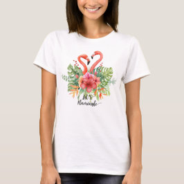 Camiseta Acuarela Vamos Flamingo Flamingle