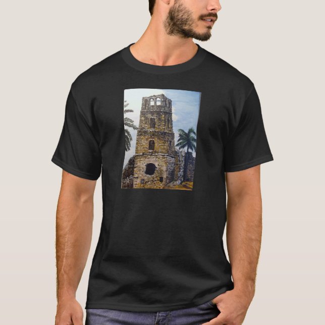 Camiseta Acuarela vieja de Panamá (Anverso)