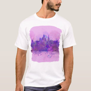 Camiseta Acuarela Violeta de Malta