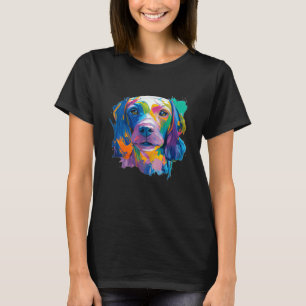 Camiseta Acuarela Vizsla Perro Para Hombres Mujeres Niños
