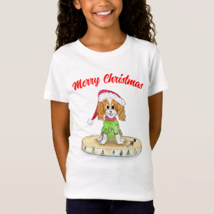 Camiseta Acuarela Xmas Cavalier King Charles Spaniel  