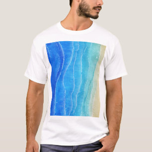 Camiseta Acuarela y vistas a la playa.