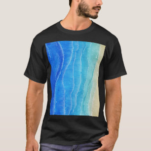 Camiseta Acuarela y vistas a la playa.