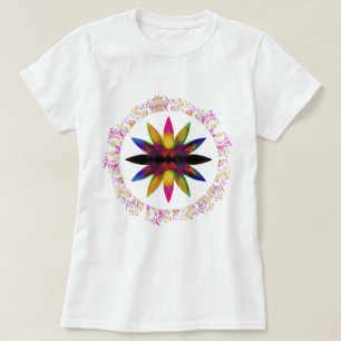 Camiseta Acuarela Yoga Lotus Meditación holística