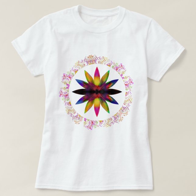 Camiseta Acuarela Yoga Lotus Meditación holística (Diseño del anverso)