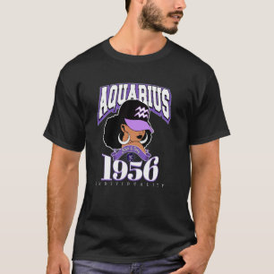 Camiseta Acuario 1956 Reina Melanina Rasgos Zodiacales Diva