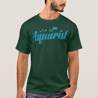 Camiseta Acuario Acuario Azul Hermoso