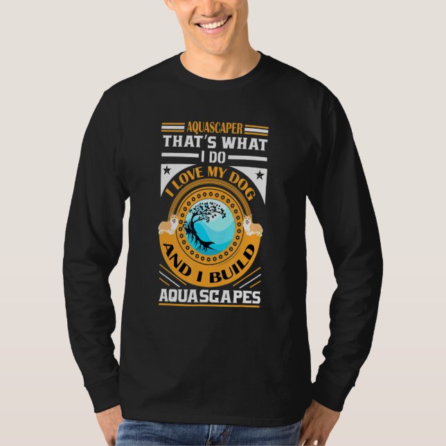 Camiseta Acuario acuático de pesca 1 (Anverso)