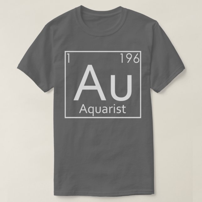 Camiseta Acuario acuático elementos periódicos acuáticos ac (Diseño del anverso)