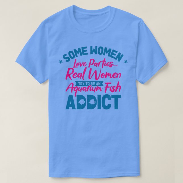 Camiseta Acuario Adicción al Pescado Mujeres Acuáticas 2 (Diseño del anverso)