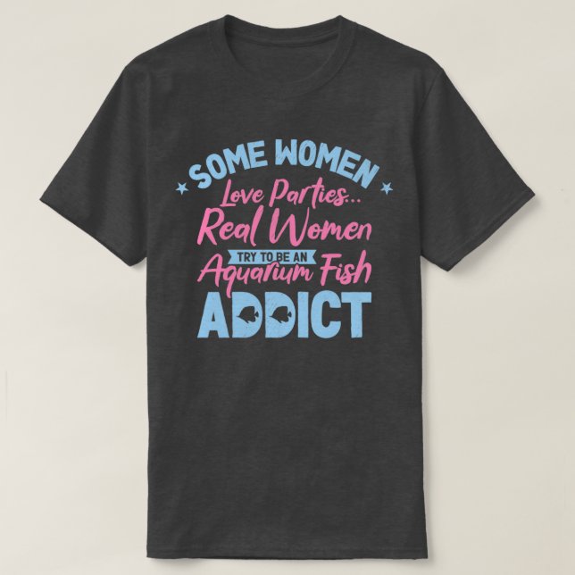 Camiseta Acuario Adicción al Pescado Mujeres Acuáticas 4 (Diseño del anverso)