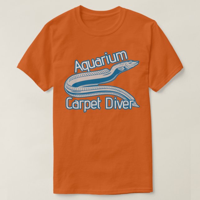 Camiseta Acuario Alfombra de anguila de buceador de neumáti (Diseño del anverso)
