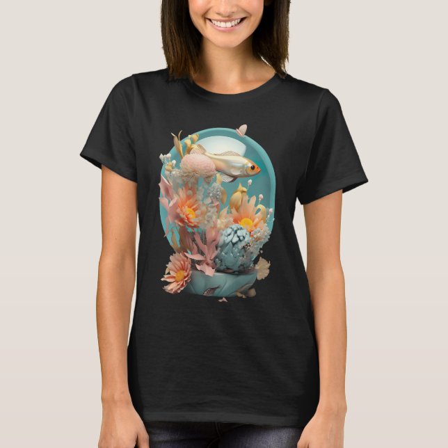 Camiseta Acuario azul (Anverso)