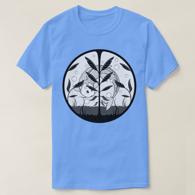 Camiseta Acuario blanco y negro (Diseño del anverso)