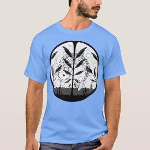 Camiseta Acuario blanco y negro