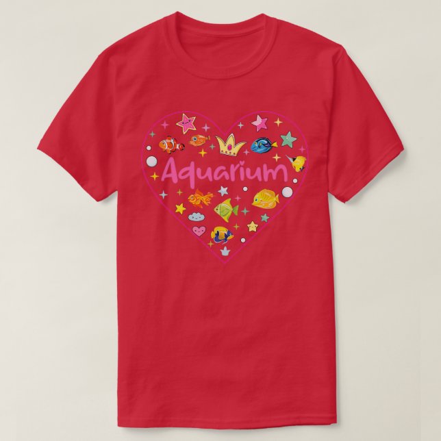 Camiseta Acuario Corazón (Diseño del anverso)