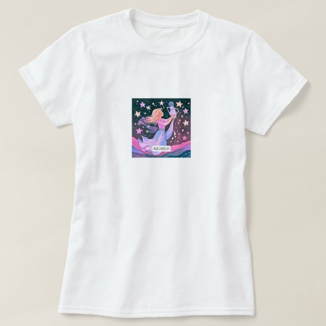 Camiseta Acuario cósmico (Diseño del anverso)