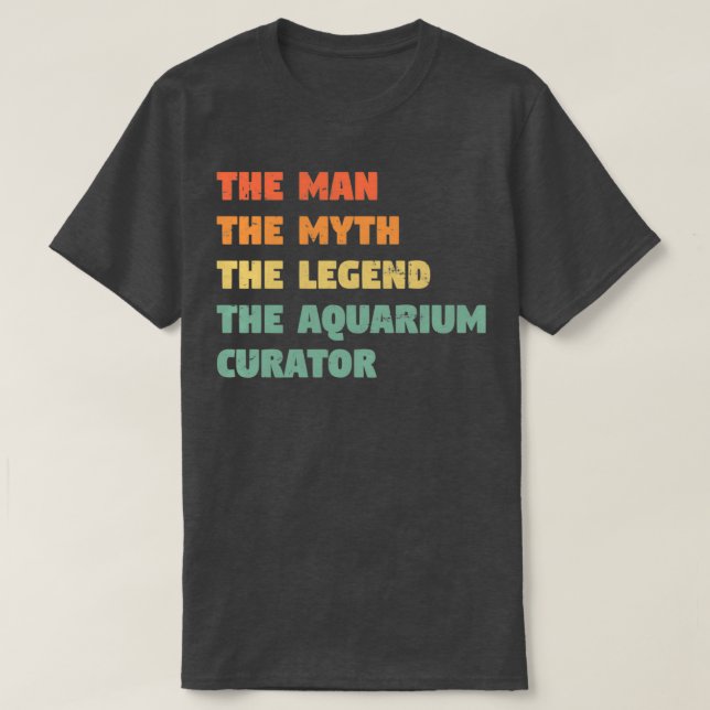 Camiseta Acuario curador regalo gracioso para él Acuario Cu (Diseño del anverso)