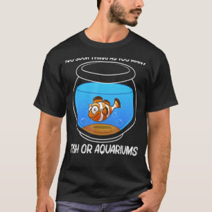 Camiseta Acuario Cute Para Hombres Acuario Tanque De Pescad