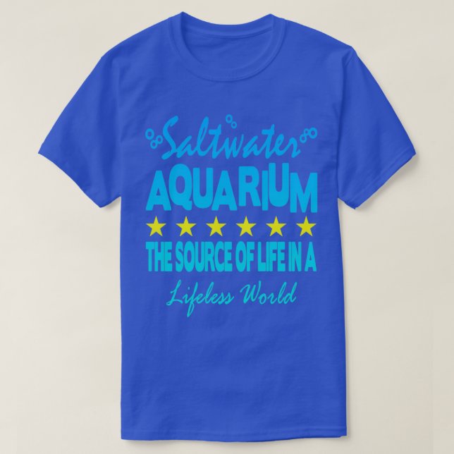 Camiseta Acuario de agua salada (Diseño del anverso)