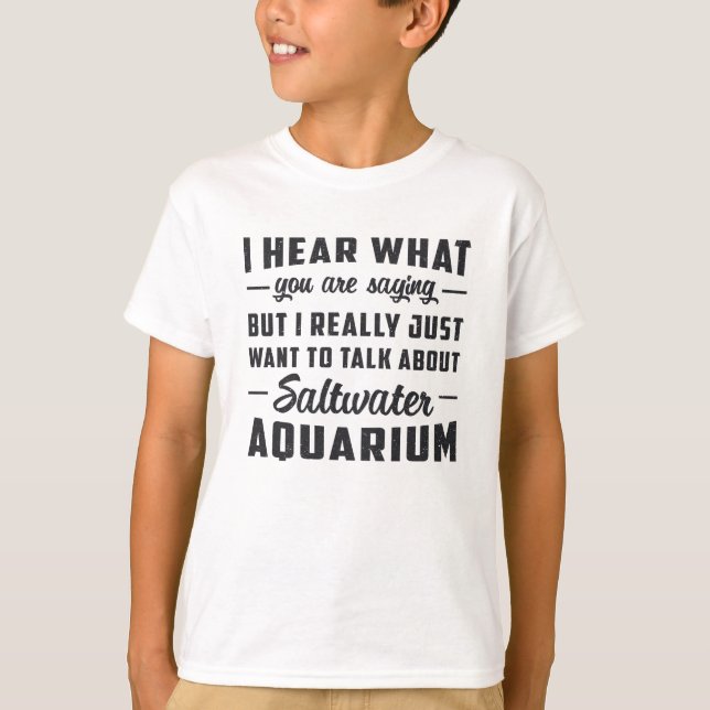 Camiseta Acuario de agua salada Acuático de peces divertido (Anverso)