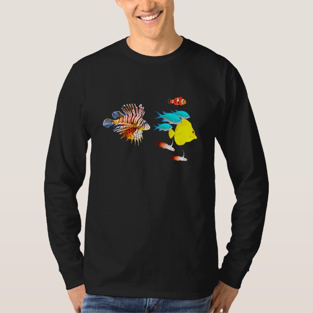 Camiseta Acuario de agua salada Cangrejo de río amarillo Ta (Anverso)