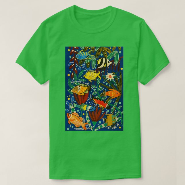 Camiseta Acuario de arrecifes (Diseño del anverso)