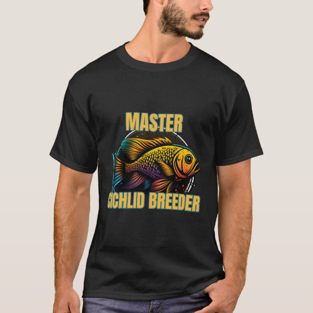 Camiseta Acuario de Cichlids Africanos Maestro Cichlids (Anverso)