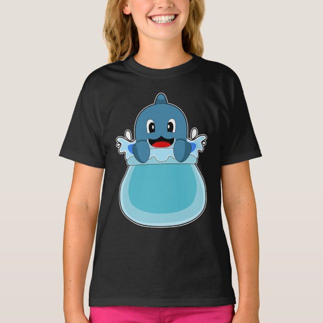 Camiseta Acuario de delfines (Anverso)
