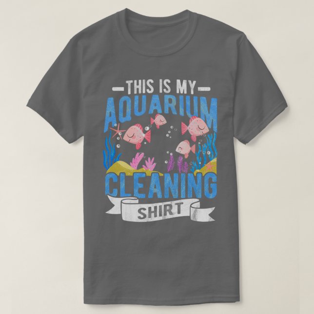 Camiseta Acuario de lavado de peces de arrecifes acuáticos (Diseño del anverso)