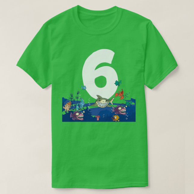 Camiseta Acuario de peces Animales del Mar Fiesta Temática  (Diseño del anverso)