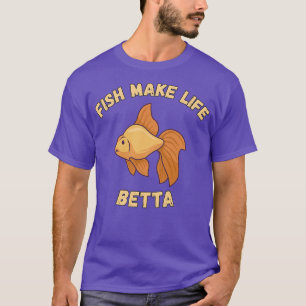 Camiseta Acuario de peces Betta para amantes del acuario