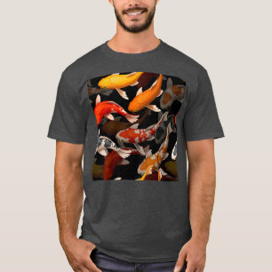 Camiseta acuario de peces de carpas koi
