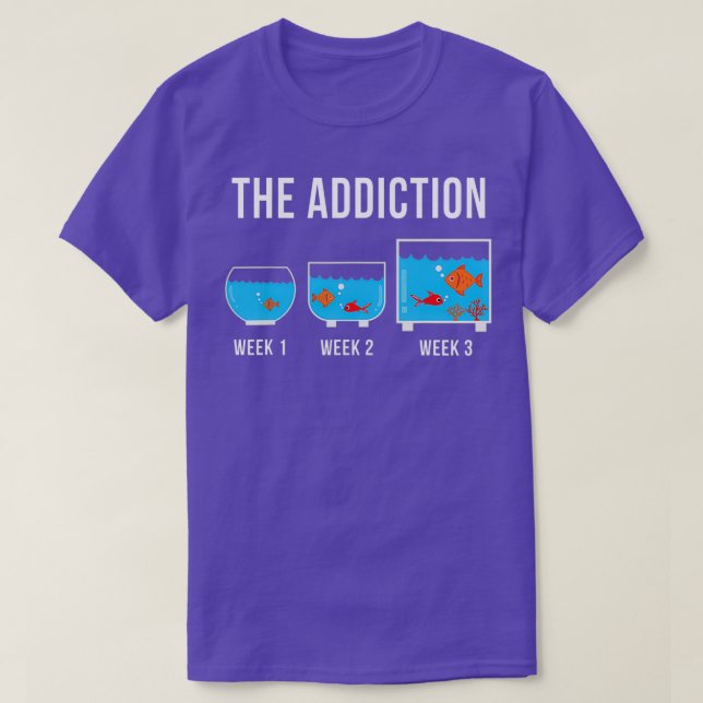 Camiseta Acuario de peces divertidos (Diseño del anverso)