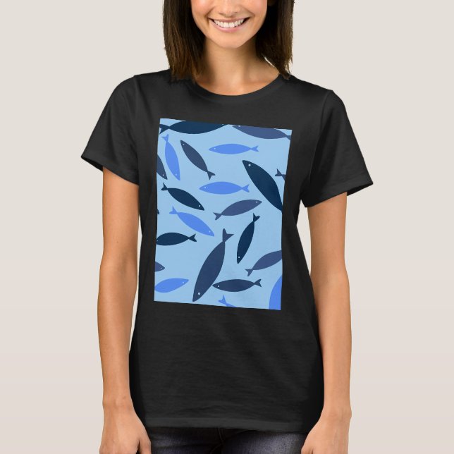 Camiseta Acuario de peces pequeños (Anverso)