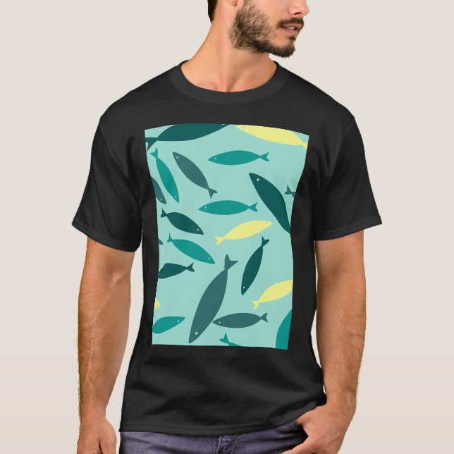 Camiseta Acuario de peces pequeños (Anverso)