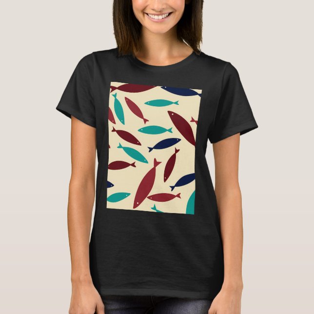 Camiseta Acuario de peces pequeños (Anverso)