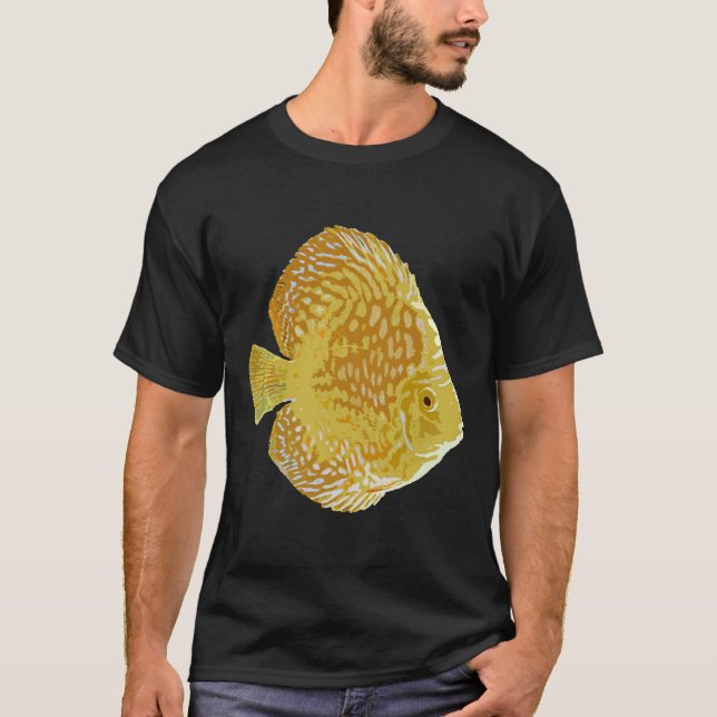 Camiseta Acuario de pesca Cichlid (Anverso)