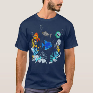Camiseta Acuario De Pesca Escuela Submarina De Pescado
