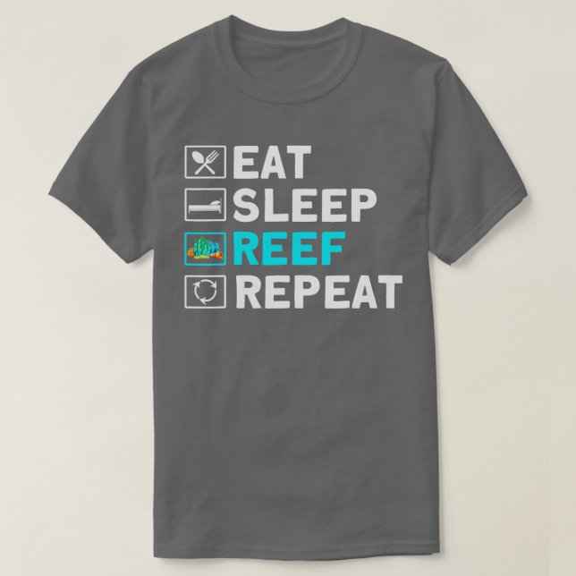 Camiseta Acuario de repetición del sueño del arrecife de lo (Diseño del anverso)