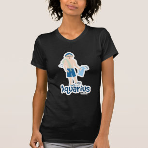 Camiseta Acuario Lindo Portador De Agua Signo Dibujo Animad