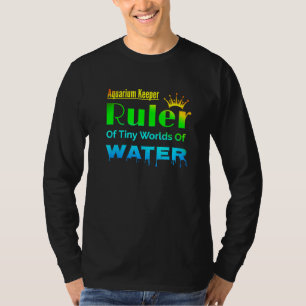 Camiseta Acuario Manejador De Pequeños Bancos De Pescado