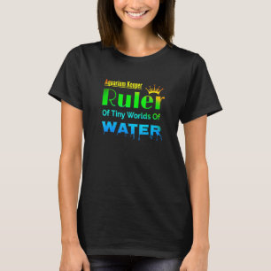 Camiseta Acuario Manejador De Pequeños Mundos Tanques De Pe