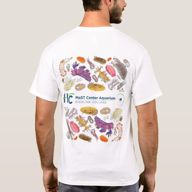 Camiseta Acuario MaST Centre Nudibranchs (blanco) (Reverso)