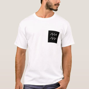 Camiseta Acuario. Muestra de la astrología del zodiaco