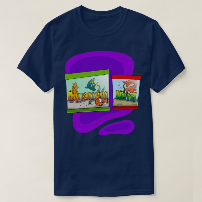 Camiseta Acuario Nerd Fish Keeping Addict (Diseño del anverso)