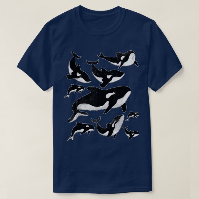 Camiseta Acuario O de regalo para animales de ballena asesi (Diseño del anverso)