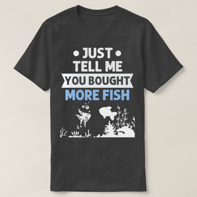 Camiseta Acuario Pesca Más Acuario Acuario De Pescado (Diseño del anverso)