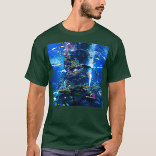 Camiseta Acuario Pescado Coral Animales Acuáticos Colorful